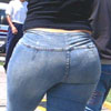 super sexy latina in pocketless jeans
